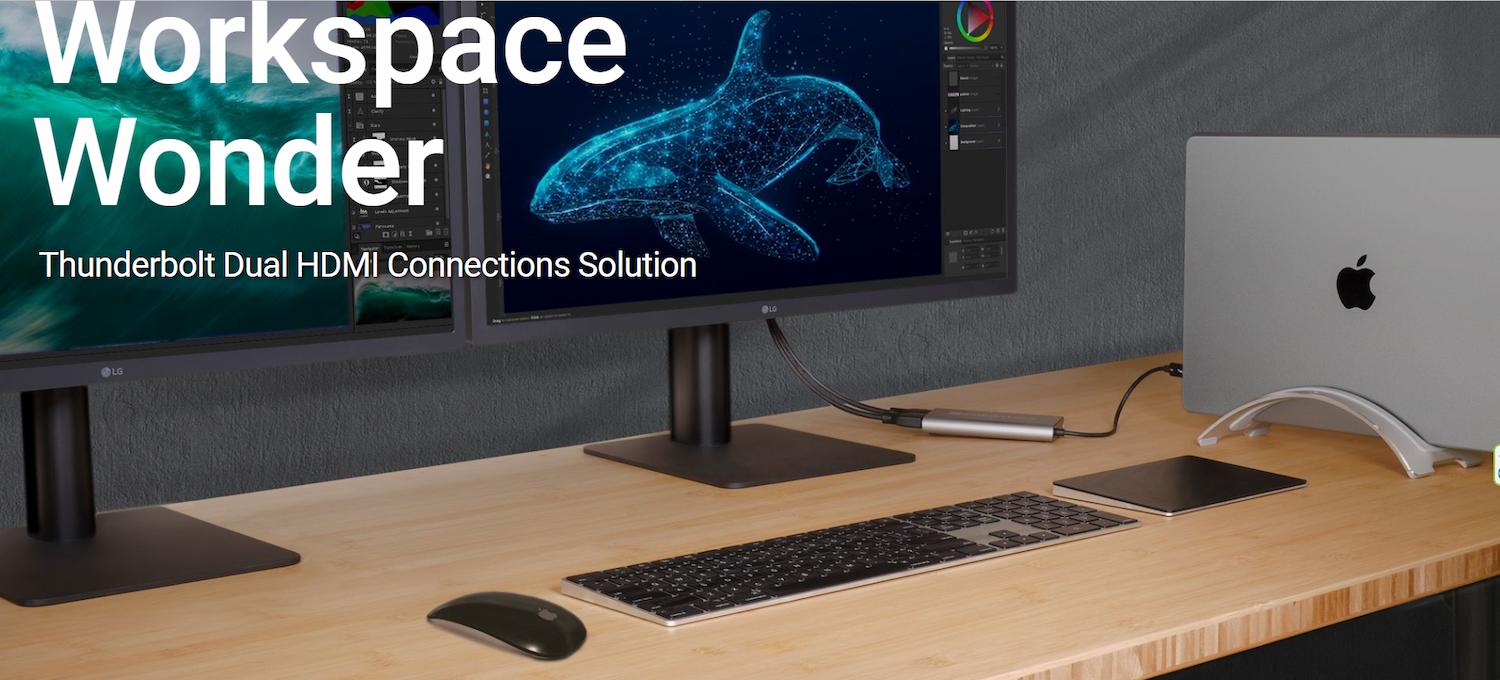 Sonnet Thunderbolt 3 Dual 4K HDMI 2.1 Adapter Sonnet Thunderbolt 3 Dual 4K HDMI 2.1 Adapter